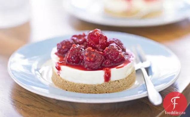 Cheesecake cu miere de Manuka cu zmeură