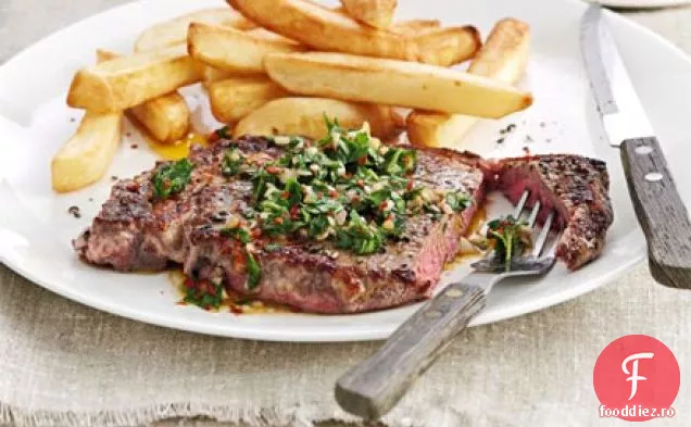 Friptură cu sos chimichurri