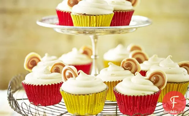 Cupcakes cu buton Caramel