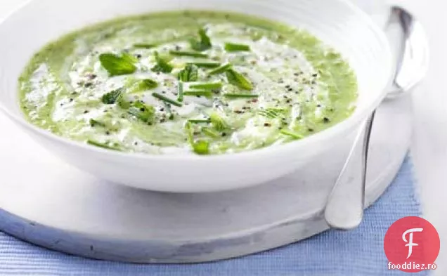 Castravete verde și gazpacho de mentă