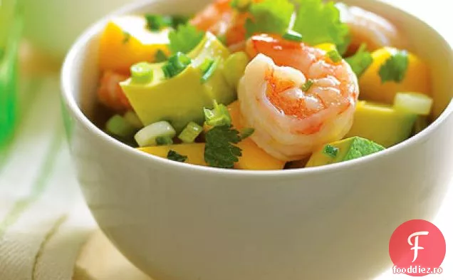 Salată De Creveți Cu Avocado De Mango