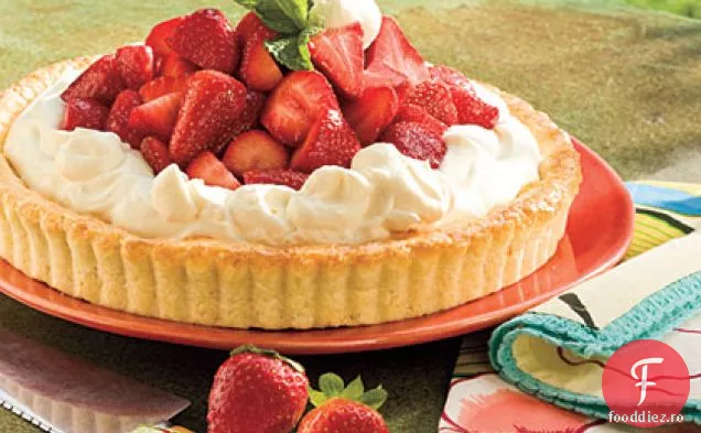Tartă De Shortcake Cu Căpșuni-Portocale