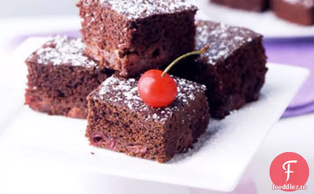Chocolate Cherry Cake Squares
