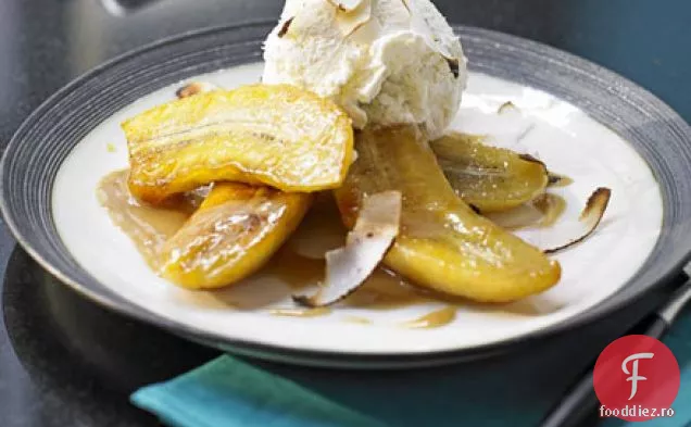 Banane de nucă de cocos prăjite