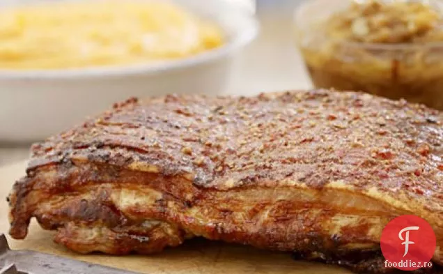 Sticky lent-friptură burta de carne de porc