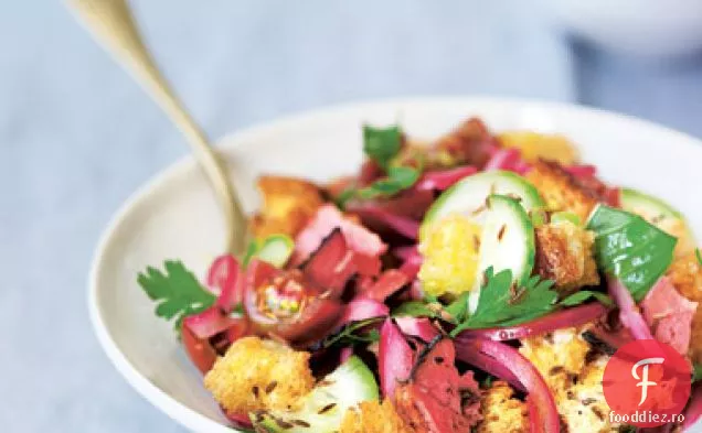 Pastramă și secară Panzanella