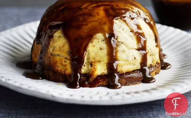 Cheesecake cu ghimbir și pud de Crăciun cu sos de ghimbir