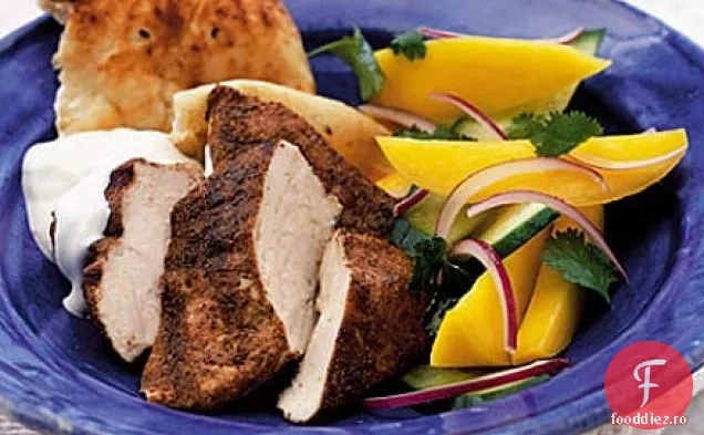 Pui picant cu salată de mango