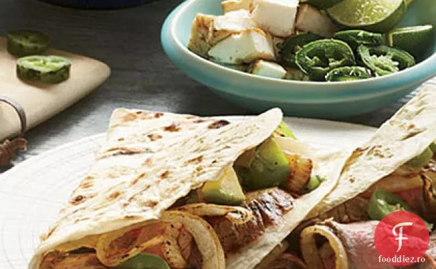 Tacos cu friptură la grătar cu Salsa de Avocado