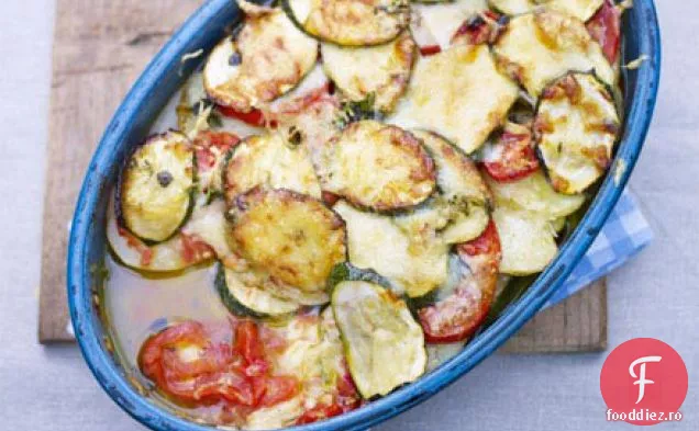 Dovlecel de vară și gratin de roșii