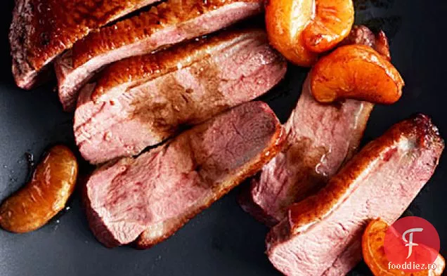 Piept de rață crocant cu mandarine glazurate Balsamic