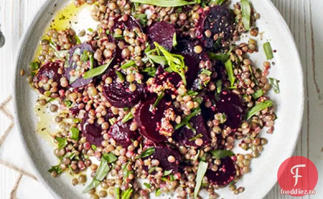 Salată de sfeclă roșie și linte