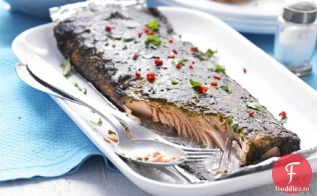Somon chermoula afumat