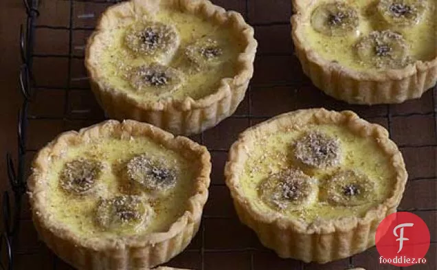 Tarte cu cremă de banane