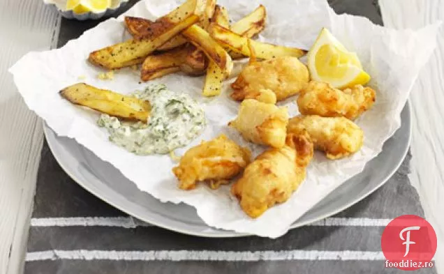 Scampi cu sos tartar
