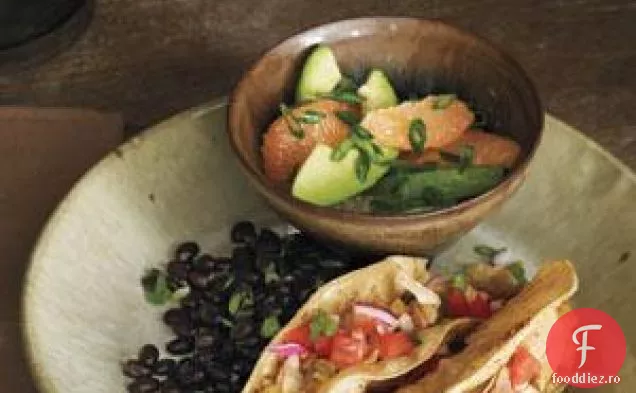 Tacos De Pui Cu Rețetă De Salată De Avocado Și Grapefruit