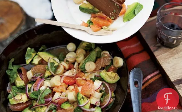 Avocado, Grapefruit și inimi de salată de palmier