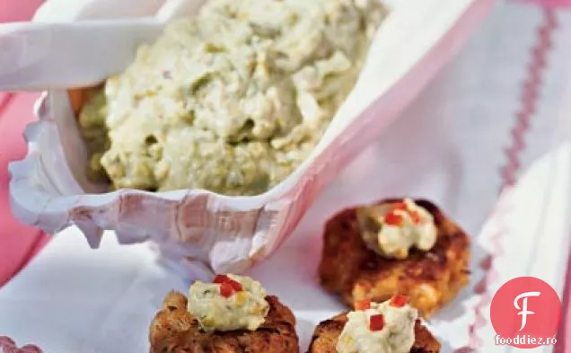 Pateuri de Crab cu unt de fistic-Avocado