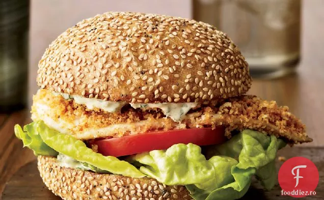 Sandvișuri crocante de pește cu Remouladă de plante