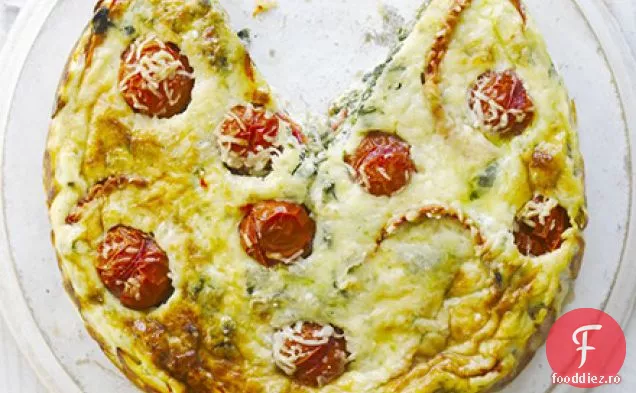 Frittata cu spanac și piper