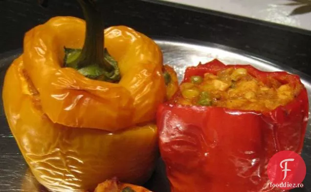 Ardei Grași Umpluți Paneer Bhurji