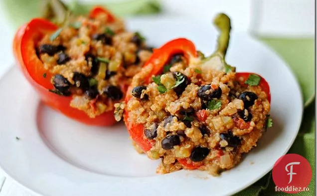 Ardei Grași Umpluți Cu Quinoa