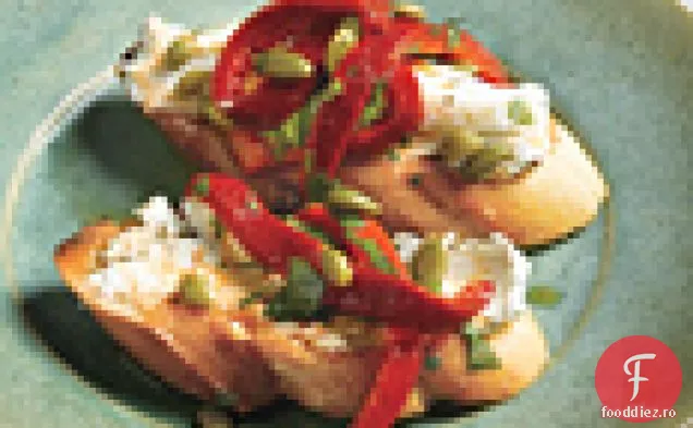 Brânză de capră cu Chipotle și ardei roșu prăjit