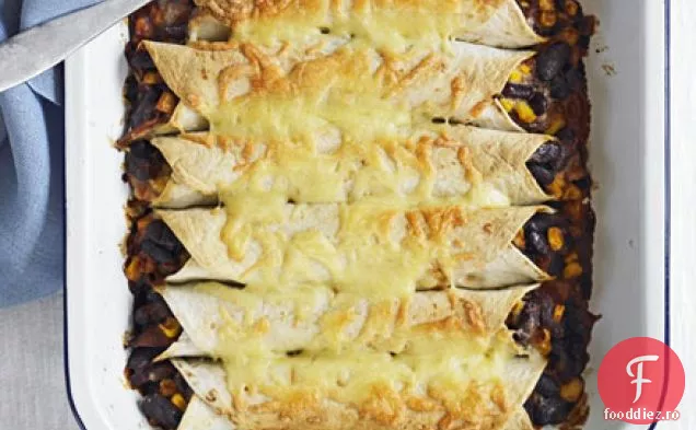 Enchiladas de pui și fasole