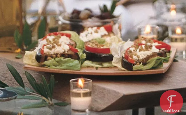 Vinete Cu Ardei Gras, Feta Și Măsline Verzi