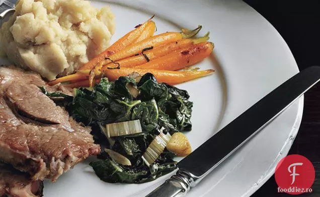 Morcovi prăjiți, cu glazură de Chile, mentă și portocală