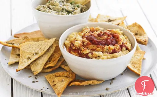 Dip de vinete afumate și coriandru