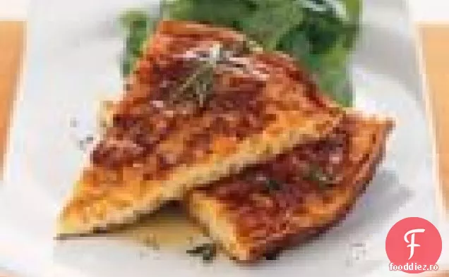 Frittata De Ardei Portocaliu Cu Cimbru Proaspăt