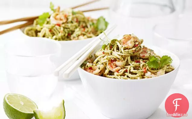 Taitei cu creveți pesto Thailandezi