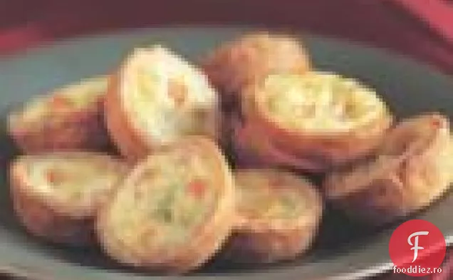 Mini-quiches de praz și ardei roșu