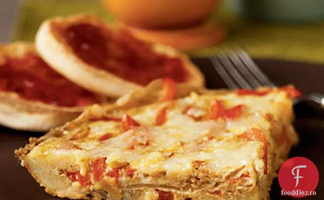 Frittata Cu Ardei Gras Roșu