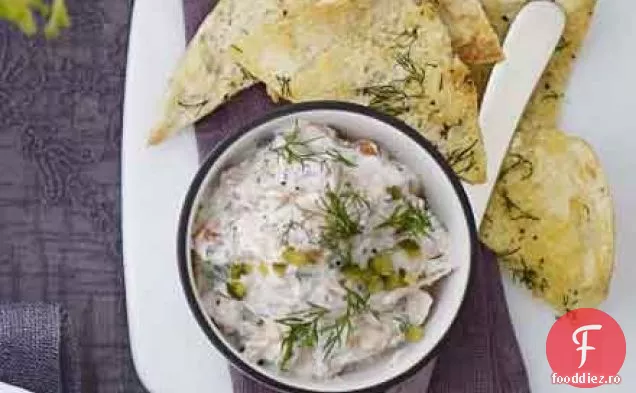 Păstrăv afumat pate & pitta chipsuri