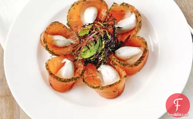 Gravadlax de somon vindecat cu citrice