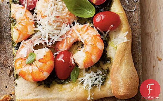Pizza Cu Creveți-Pesto
