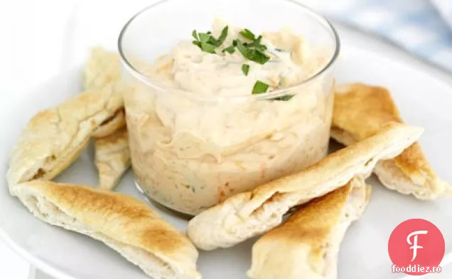 Hummus de morcovi cu pitta dippers