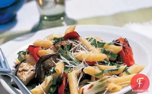 Legume italiene la grătar cu paste