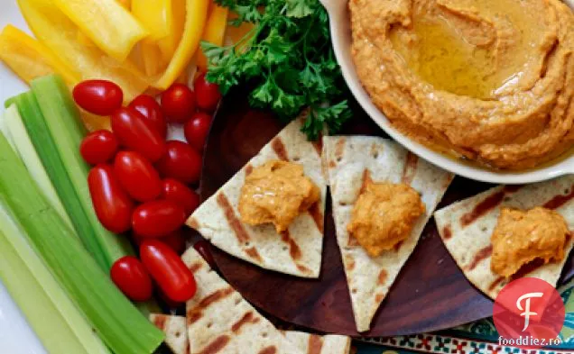 Hummus De Ardei Gras Roșu Prăjit