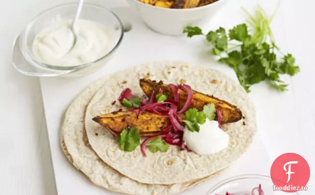 Împachetări cu cartofi indieni condimentate