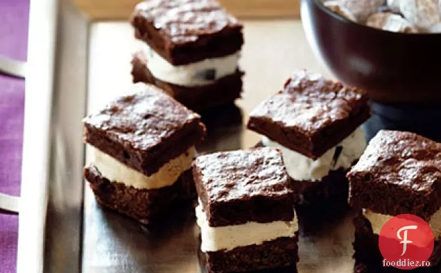 Înghețată Brownie Mini-wiches