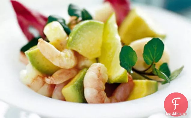 Creveți de Avocado în pansament wasabi