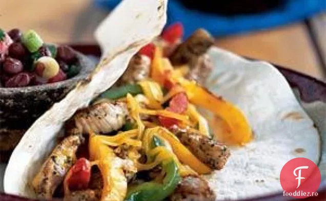 Tacos picant de porc și ardei gras