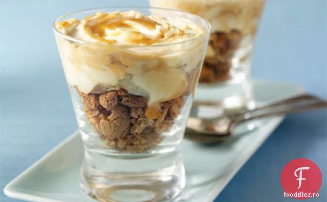 Cupe de cheesecake cu ripple Caramel