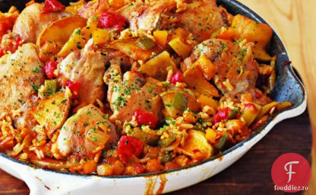 Arroz con Pollo cu mere