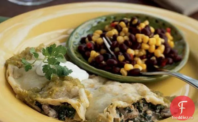Cremă De Spanac-Ciuperci Enchiladas