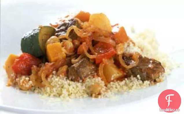 Cuscus cu tocană de miel