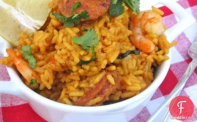 Orez cu Chorizo și creveți(Arroz con Chorizo y Camarones)